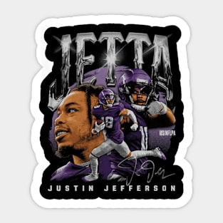 Justin Jefferson Minnesota Jetta Vintage Sticker